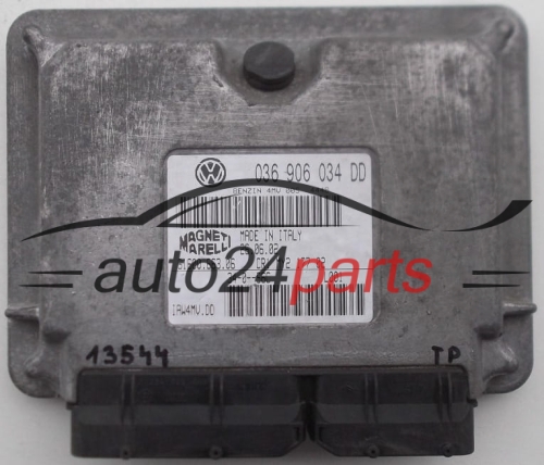 CALCULATEUR MOTEUR VOLKSWAGEN POLO SEAT IBIZA LEON 1.4 16V MAGNETI MARELLI IAW 4MV.DD,  036 906 034 DD, 61600.663.06