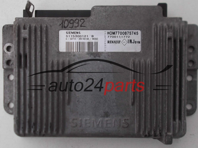 KOMPUTER STEROWNIK SILNIKA RENAULT MEGANE SCENIC 1.6 SIEMENS S115300121 B