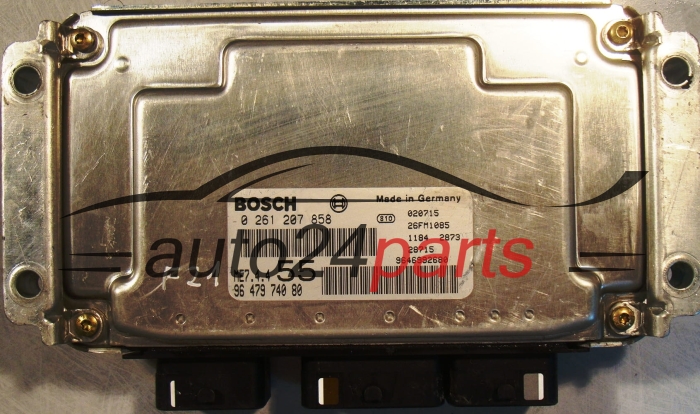 MOTORSTEUERGERÄT ECU STEUERGERÄT  CITROEN C3 1.6 BOSCH 0 261 207 858, 96 479 740 80