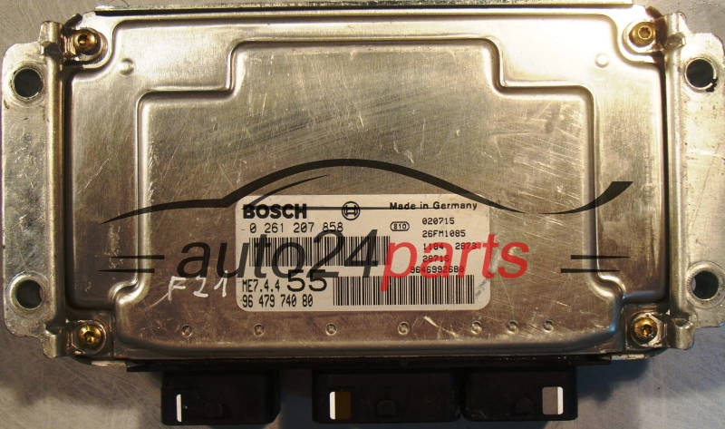 MOTORSTEUERGERÄT ECU STEUERGERÄT  CITROEN C3 1.6 BOSCH 0 261 207 858, 96 479 740 80