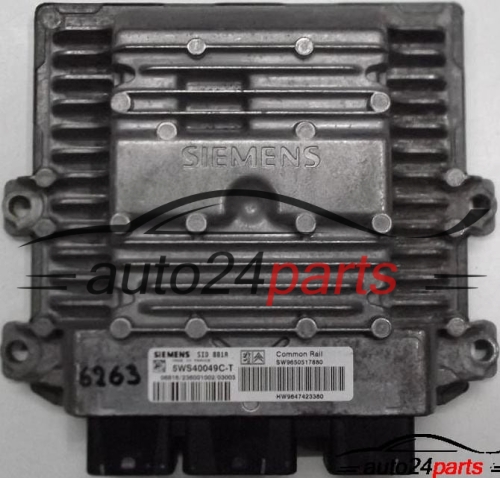 ECU CENTRALITA DE MOTOR CITROEN BERLINGO 2.0 HDI 5WS40049C-T, 5WS40049CT, SW90650517880, HW9647423380 