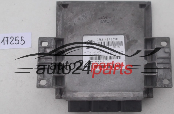 CALCULATEUR MOTEUR PEUGEOT 206 MAGNETI MARELLI IAW 48P2.76,  HW 16.552.004,  9643707380, SW 16.495.044, 9644925780 