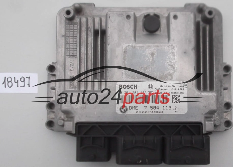 KOMPUTER STEROWNIK SILNIKA MINI COOPER 1.6, BOSCH 0 261 S04 163, BOSCH 0261S04163, DME 7 584 113, DME7584113, 030065268