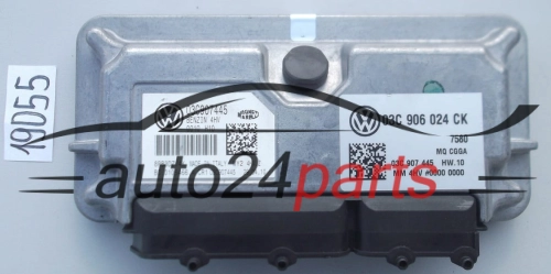 KOMPUTER STEROWNIK SILNIKA VW VOLKSWAGEN GOLF 1.4 03C906024CK, 03C 906 024 CK, 03C907445, 03C 907 445, BENZIN 4HV CGGA, MY2 4HV.CK 