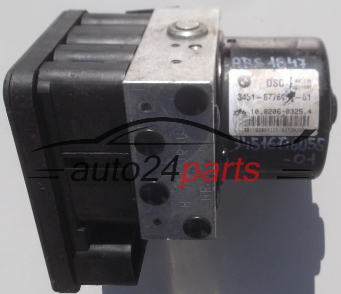 POMPE HYDRAULIQUE ET CALCULATEUR d'ABS BMW E81 87 90 3451-6776055-01,  ATE 10.0206-0325.4,  3452 6776056-01