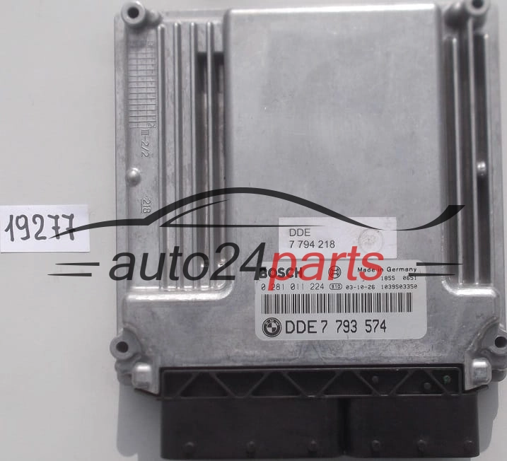 KOMPUTER STEROWNIK SILNIKA BMW E60 530 3.0 DIESEL BOSCH 0281011224, 0 281 011 224, DDE 7793574, 7 793 574 
