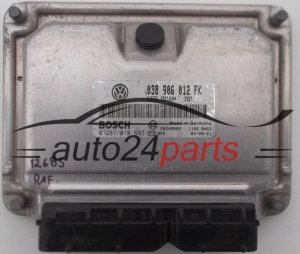KOMPUTER STEROWNIK SILNIKA SEAT LEON 1.9 TDI ASV 038906012FK, 038 906 012 FK, BOSCH 0 281 010 683, 0281010683, DIESEL EDC15VM+ 3357, 28SA5092