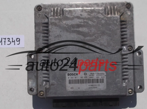 MOTORSTEUERGERÄT ECU STEUERGERAT RENAULT LAGUNA 1.9 DCI BOSCH 0 281 011 102, 0281011102 8200222133, 8200153945, 1039S00273