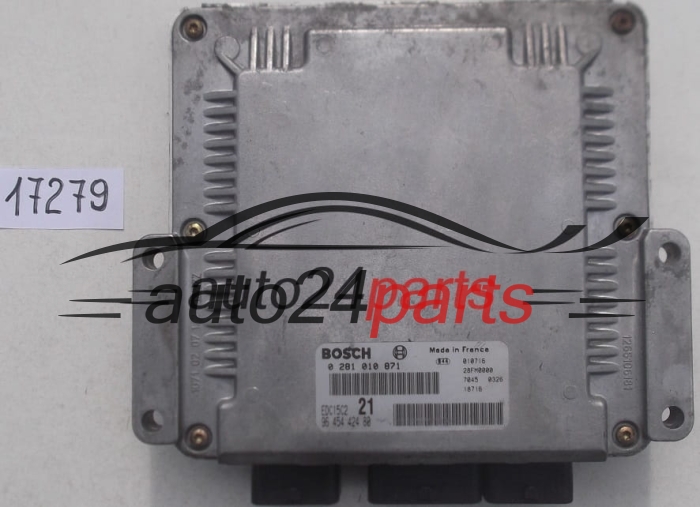 CALCULATEUR MOTEUR CITROEN XSARA 2.0 HDI BOSCH 0 281 010 871, 0281010871, 96 454 424 80, 9645442480, EDC15C2 21 