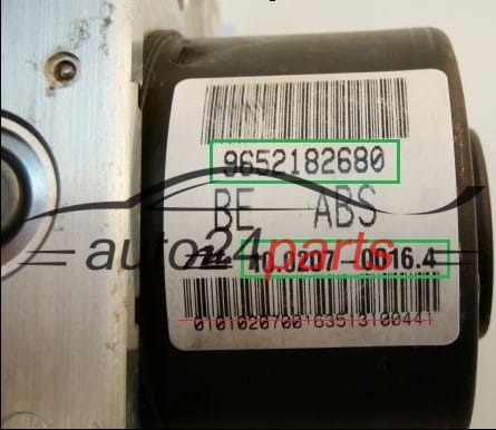 BOMBA HIDRAULICA Y CENTRALITA ABS CITROEN PEUGEOT 9652182680, ATE 10.0207-0016.4