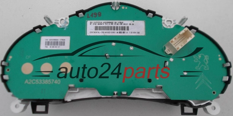ZESPÓŁ WSKAŻNIKÓW ZEGARY PRĘDKOŚCIOMIERZ LICZNIK PEUGEOT CITROEN A2C53385740