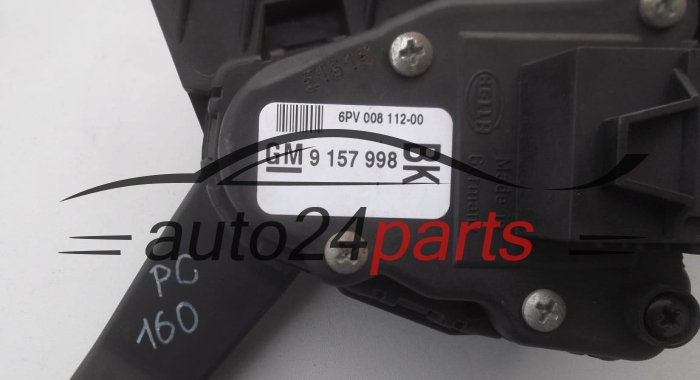 GASPEDAL POTENTIOMETR ELEKTRISCH GAS PEDAL OPEL ASTRA 9157998 BK, 9 157 998 BK, 9193186, 848003
