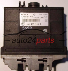 STEROWNIK SKRZYNI AUTOMATYCZNEJ VW VOLKSWAGEN POLO LUPO 1.4 BOSCH 0260002537, 0 260 002 537, 001927749G, 001 927 749 G - 5690