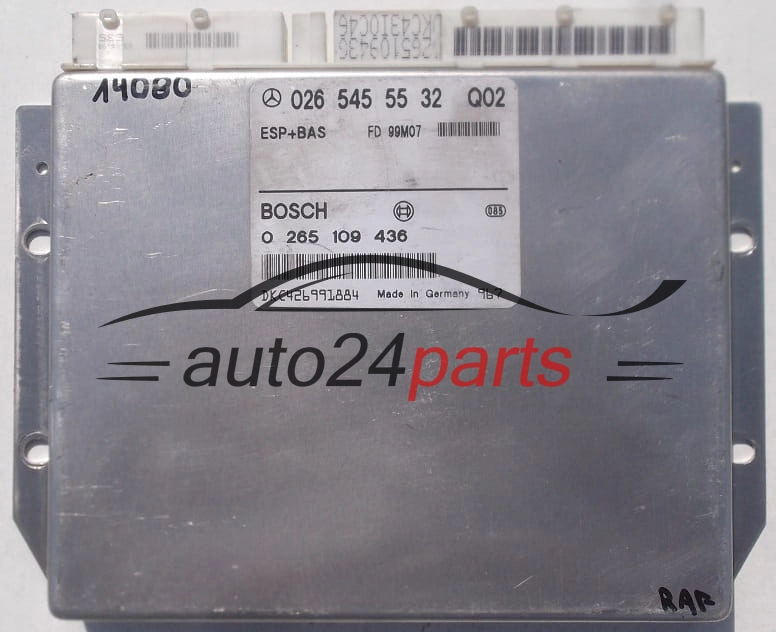 ABS STEROWNIK ESP+BAS MERCEDES  BOSCH 0 265 109 436, 0265109436, 026 545 55 32, 0265455532