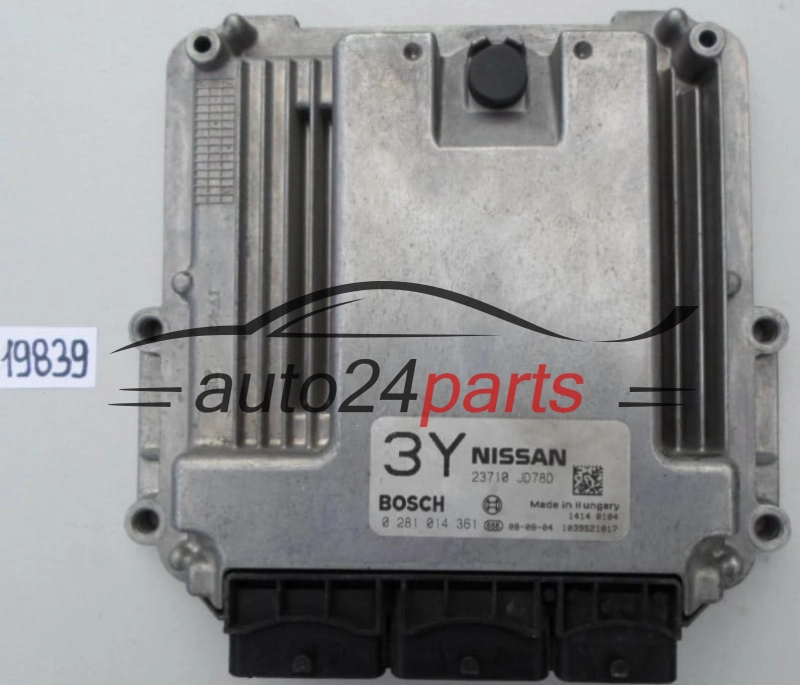 KOMPUTER STEROWNIK SILNIKA NISSAN QASHQAI 2.0 DCI BOSCH 0 281 014 361