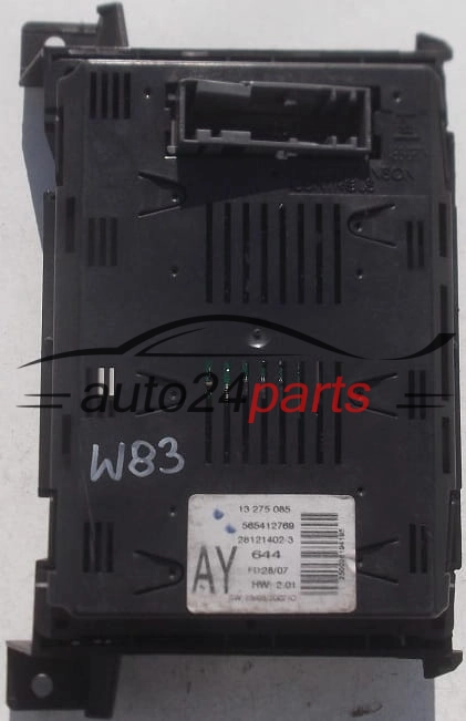 WYŚWIETLACZ RADIA CIEKŁOKRYSTALICZNY OPEL ASTRA H ZAFIRA B GM 13 275 085 AY