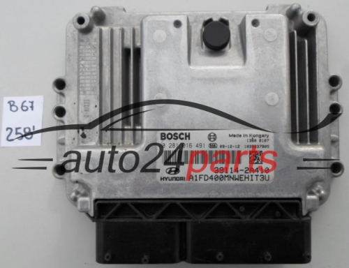KOMPUTER STEROWNIK SILNIKA HYUNDAI 1.6 CRDI BOSCH 0 281 016 491, 0281016491, 39114-2A410, 391142A410 
