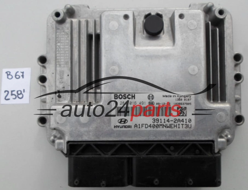 KOMPUTER STEROWNIK SILNIKA HYUNDAI 1.6 CRDI BOSCH 0 281 016 491, 0281016491, 39114-2A410, 391142A410 