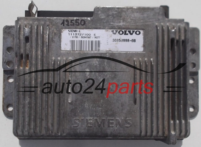 KOMPUTER STEROWNIK SILNIKA VOLVO V40 S40 1.8 S113727100 E, 30850998-0B, 308509980B