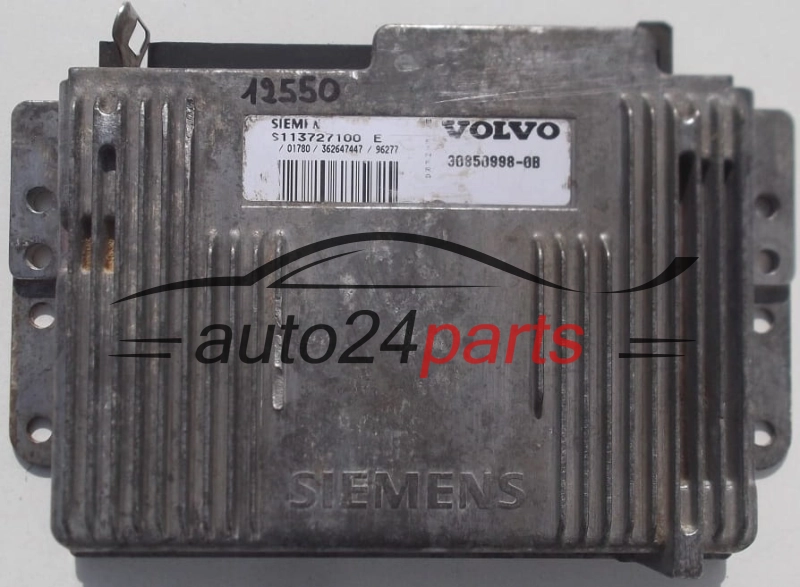 KOMPUTER STEROWNIK SILNIKA VOLVO V40 S40 1.8 S113727100 E, 30850998-0B, 308509980B