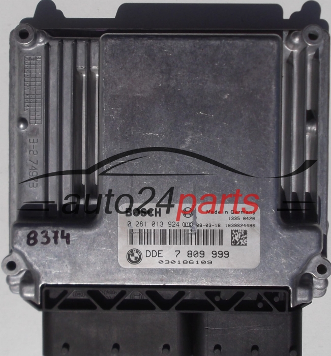 CALCULATEUR MOTEUR BMW X3 2.0 BOSCH 0 281 013 924,  DDE 7 809 999
