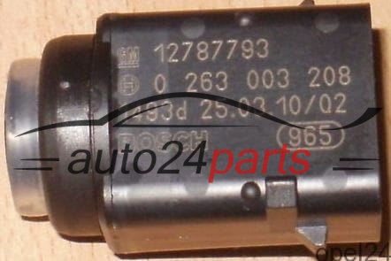 EINPARKHILFE PARKSENSOR OPEL ASTRA VECTAR SIGNUM ZAFIRA 12787793 BOSCH 0263003208, 0 263 003 208
