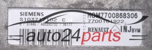 KOMPUTER STEROWNIK SILNIKA RENAULT MEGANE SIEMENS S103717102 C, HOM 7700868306