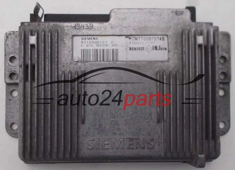 KOMPUTER STEROWNIK SILNIKA RENAULT MEGANE SCENIC 1.6 SIEMENS S115300121 B