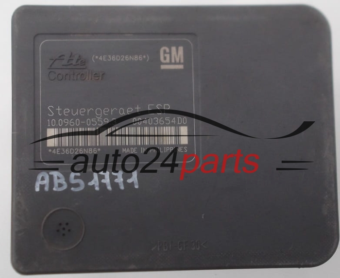 BOMBA HIDRAULICA Y CENTRALITA ABS OPEL ASTRA H ZAFIRA B GM 13 234 911 AS,  ATE 10.0206-0248.4, 10.0960-0559.3