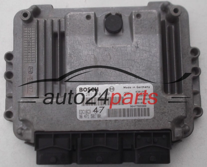 CALCULATEUR MOTEUR PEUGEOT 307 1.4 HDI BOSCH 0 281 010 390, 96 471 581 80