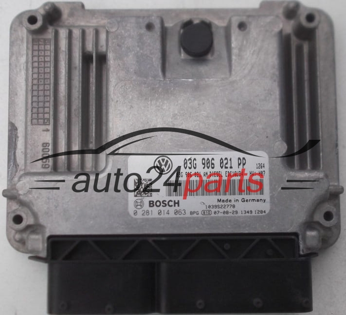 ECU CENTRALITA DE MOTOR  VOLKSWAGEN GOLF 2.0 TDI BOSCH 0 281 014 063,  03G 906 021 PP