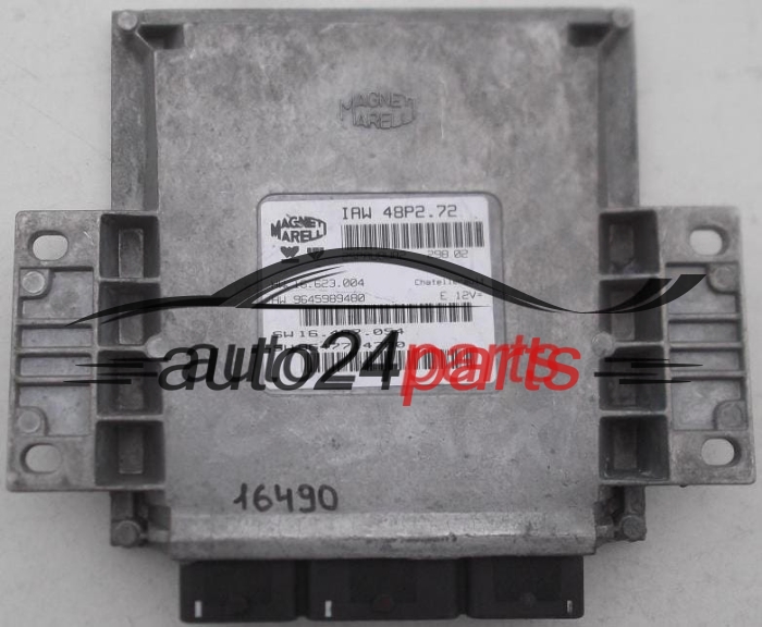 KOMPUTER STEROWNIK SILNIKA CITROEN C3 MAGNETI MARELLI IAW 48P2.72, IAW48P272, HW 16.623.004, 16623004, 9645989480, SW 16.497.054, 16497054, 9647714780 