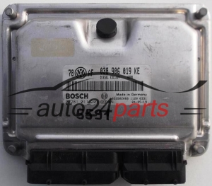 CALCULATEUR MOTEUR VW VOLKSWAGEN PASSAT 1.9 TDI 038906019KE, 038 906 019 KE BOSCH 0281011201, 0 281 011 201 