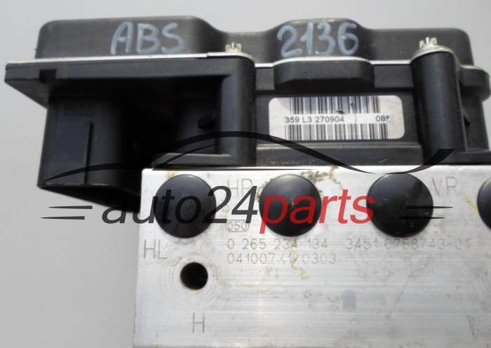 ABS POMPA I STEROWNIK BMW E60 E61 BOSCH 0 265 234 134, 0265234134, 3451 6758743-01, 3451675874301, 0 265 950 375, 0265950375