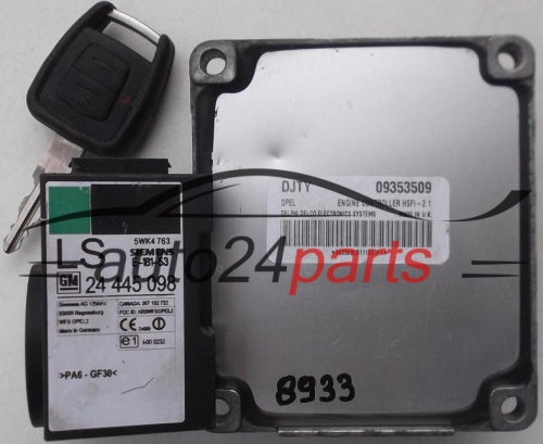 KOMPUTER STEROWNIK SILNIKA OPEL ASTRA G CORSA C VECTRA B ZAFIRA A 1.4 Z14XE 1.6 Z16XE Z16SE 09353509 DJTY 