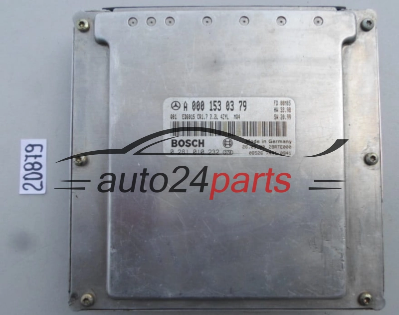 KOMPUTER STEROWNIK SILNIKA MERCEDES VITO 2.2 CDI BOSCH 0 281 010 232, 0281010232, A 000 153 03 79, A0001530379