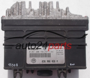 KOMPUTER STEROWNIK SILNIKA VW VOLKSWAGEN POLO 1.0 AAU 030906026M, 030 906 026 M, BOSCH 0261200796, 0261200797, 0 261 200 796/797 - 