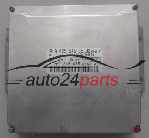 MOTORSTEUERGERÄT ECU STEUERGERÄT  MERCEDES W202 BOSCH 0 261 206 052,  A 025 545 85 32