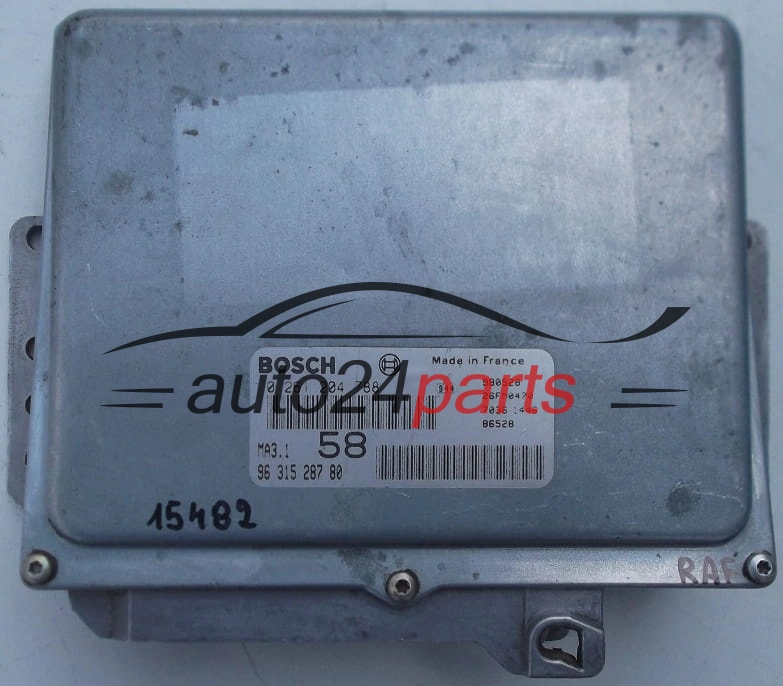 KOMPUTER STEROWNIK SILNIKA CITROEN SAXO PEUGEOT 106 1.1 BOSCH 0261204788, 0 261 204 788, 9631528780, 96 315 287 80