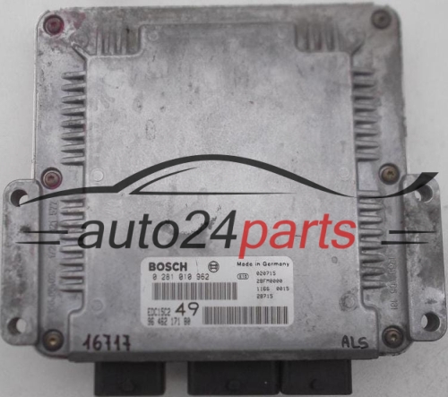 KOMPUTER STEROWNIK SILNIKA CITROEN XSARA II 2.0, BOSCH 0 281 010 962