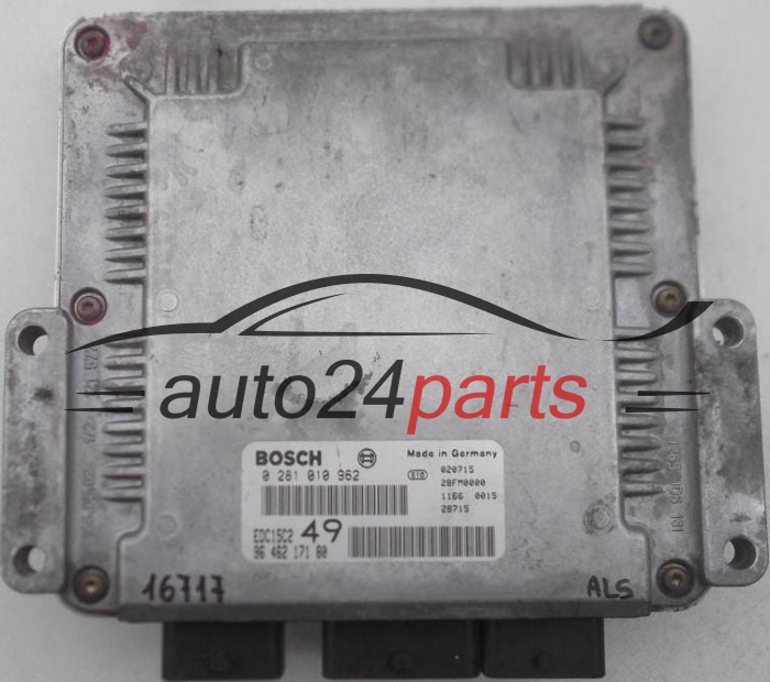 KOMPUTER STEROWNIK SILNIKA CITROEN XSARA II 2.0, BOSCH 0 281 010 962