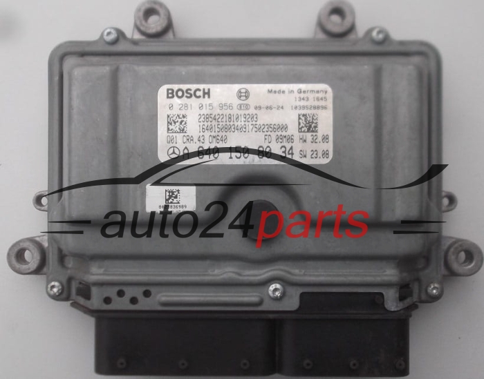 ECU CENTRALITA DE MOTOR  MERCEDES A 160 CDI BOSCH 0 281 015 956, A 640 150 80 34