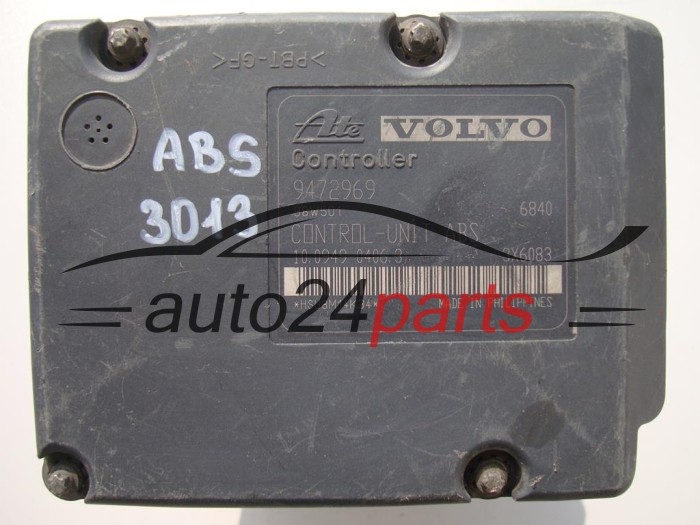 POMPE HYDRAULIQUE ET CALCULATEUR d'ABS VOLVO V70 9472968, 10.0204-0062.4, 10020400624, 161291, 9472969, 10.0949-0406.3, 10094904063
