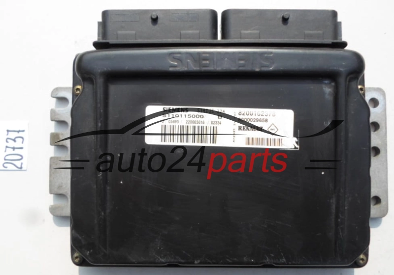 KOMPUTER STEROWNIK SILNIKA RENAULT CLIO 1.2 SIEMENS S110115000 B, S110115000B, 8200162378, 8200029658