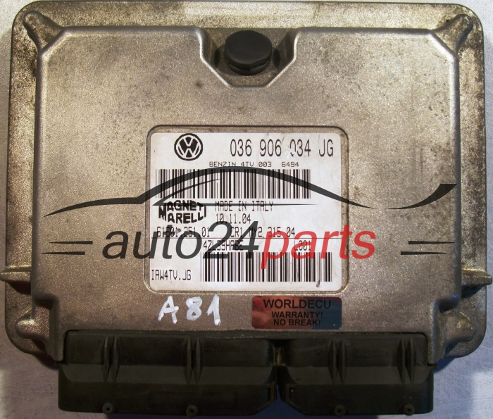 ECU CENTRALITA DE MOTOR  SEAT IBIZA 1.4 BKY Magneti Marelli IAW 4TV.JG,  036 906 034 JG,  61601.251.01