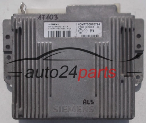 STEROWNIK SKRZYNI AUTOMATYCZNEJ RENAULT MEGANE SCENIC 1.6