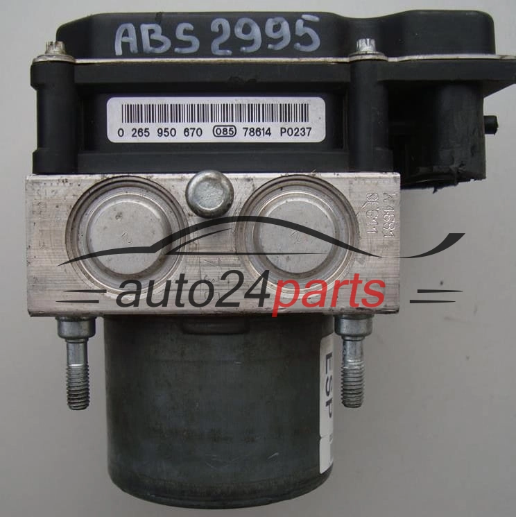 ABS POMPA I STEROWNIK FIAT BRAVO BOSCH 0 265 235 291, 0265235291, 51789679, 0265950670