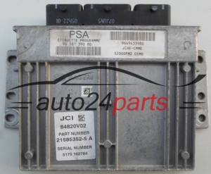 MOTORSTEUERGERÄT ECU STEUERGERÄT CITROEN 1.4 Sagem 21585352-5 A, 215853525A, PSA 96 587 390 80, 9658739080, 9649433980 