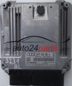 CALCULATEUR MOTEUR AUDI A6 2.7 TDI 4F7910401K, 4F7 910 401 K, 4F0907401E, 4F0 907 401 E, BOSCH 0281016459, 0 281 016 459, DIESEL EDC17CP14 CANA 0050 1039S38054