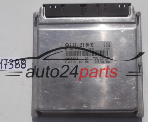 KOMPUTER STEROWNIK SILNIKA MERCEDES BOSCH 0 281 011 059, 0281011059, A 611 153 00 91
